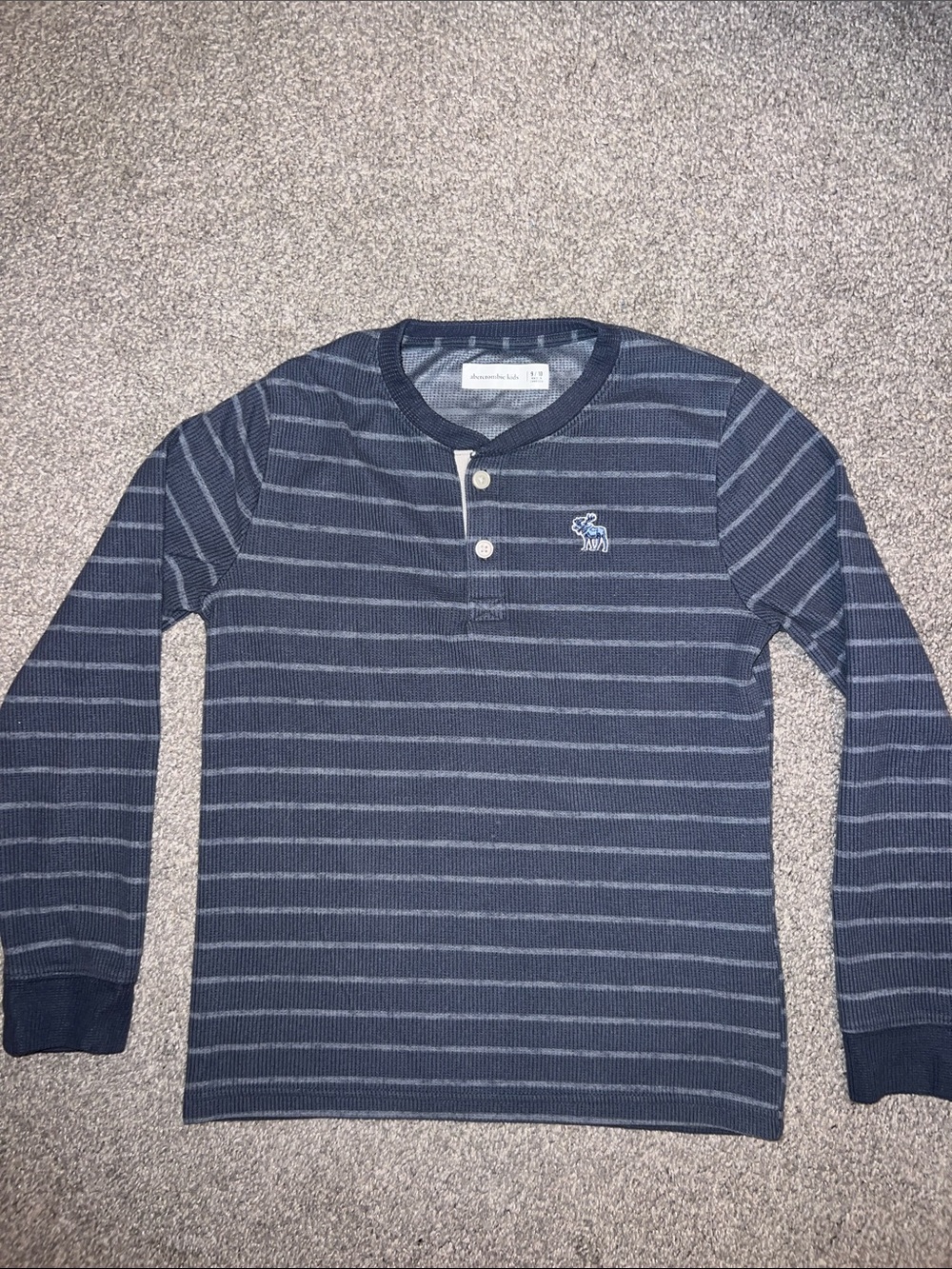 Abercrombie kids warm striped long sleeve top size 9/10